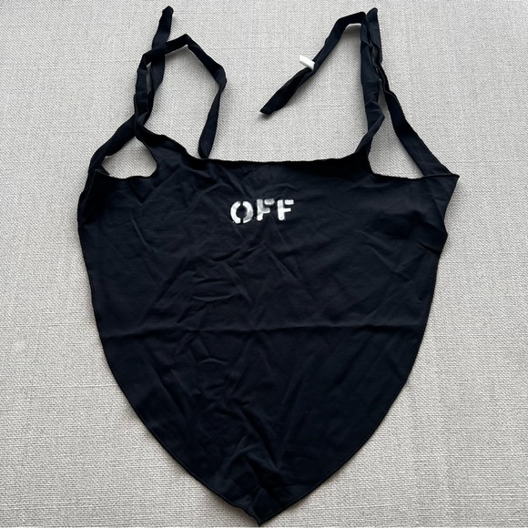 OFF-WHITE Black 'Off' Long Bandana Mask - Picture 5 of 6